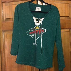 Minnesota Wild lace up long sleeve